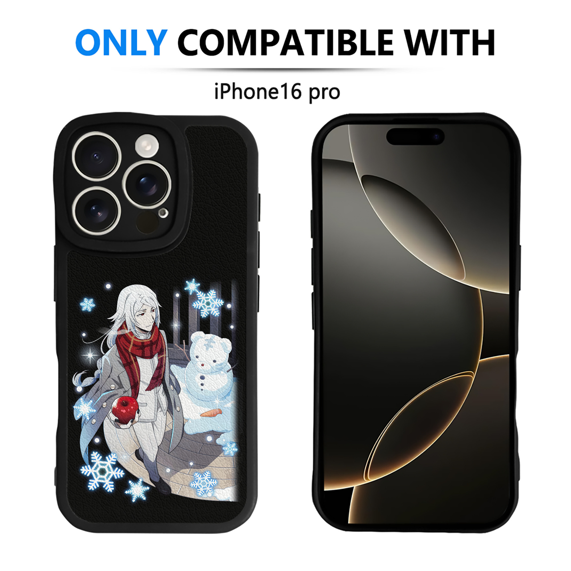 （画像用） 文豪ストレイドッグス Bungo Stray Dogs 【iPhone 16シリーズ対応】シリコンスマホケース（レザー調） 材質：シリコン